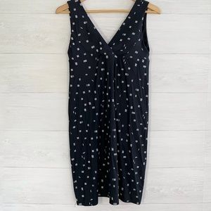 Carve Designs Black & White Hatch Print UPF 50+ 83% Nylon‎ Active/Swim Dress Xl